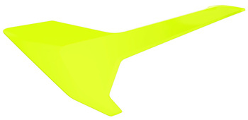 Pole numerowe boczne z osłoną filtra powietrza kpl. husqvarna tc/fc `16-18, tx/fx `17-18, te/fe `17-19 kolor żółty fluo